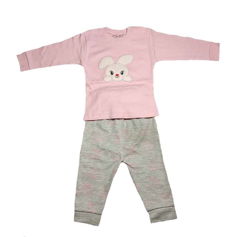 ست تی شرت و شلوار نوزادی مدل خرگوش