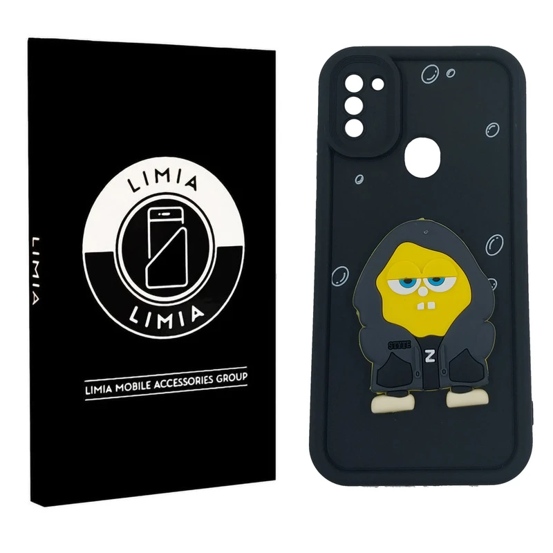 کاور لیمیا مدل سولید لنزدار طرح عروسکی برجسته مناسب برای گوشی موبایل سامسونگ Galaxy A11