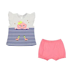 ست بلوز و شلوارک نوزادی دخترانه فیورلا مدل 22017-18