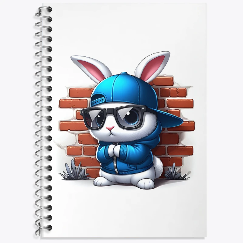 دفتر نت موسیقی 50 برگ خندالو طرح خرگوش بامزه کد F7101