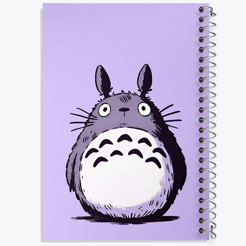 دفتر ژورنال نویسی 50 برگ خندالو مدل نقطه ای طرح انیمه توتورو (Totoro)  کد N5592