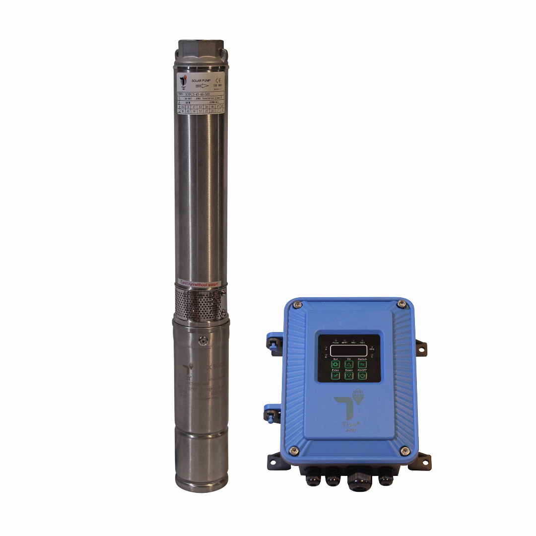 پمپ آب تیسو مدل خورشیدی شناور کد 500w بهمراه اینورتر پمپ آب