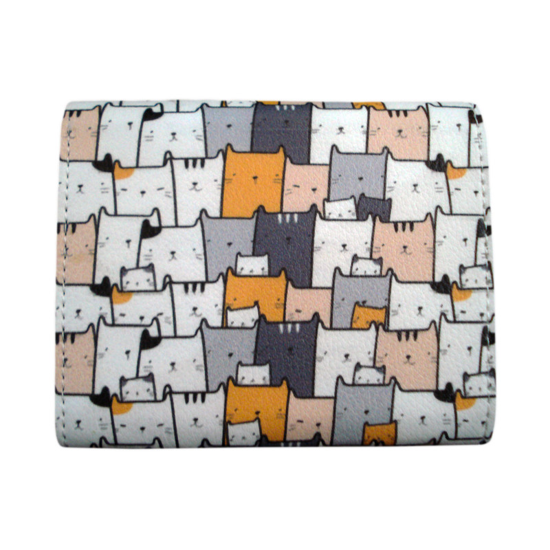 کیف پول دخترانه مدل cute cats کد Al-1024