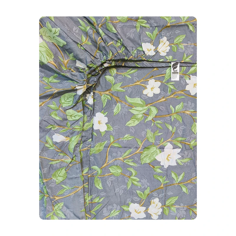 ملحفه نخی آدنو مدل سها کد IR206 یک نفره سایز 120x200 سانتی متر