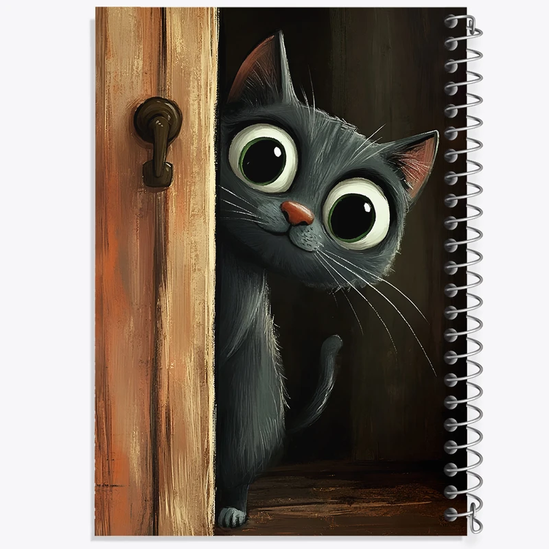 دفتر نقاشی 50 برگ خندالو طرح گربه بامزه کد N4896