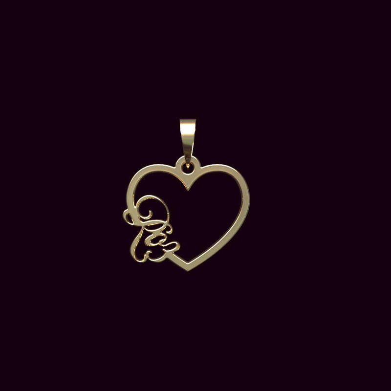 آویز گردنبند طلا 18 عیار زنانه مدوپد مدل اسم رز roz کد PB1-10049