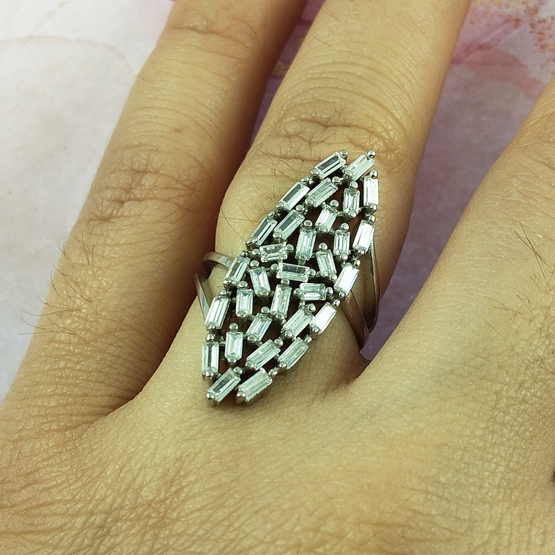 انگشتر نقره زنانه سلین کالا مدل برلیان 165