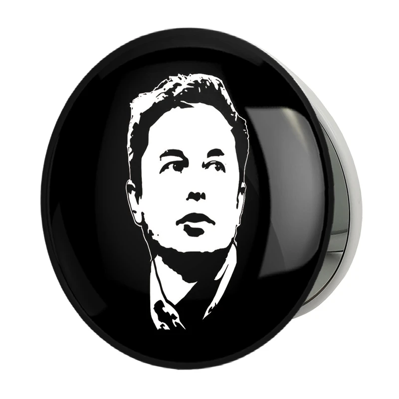 آینه جیبی خندالو طرح ایلان ماسک Elon Musk مدل تاشو کد 10924 