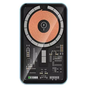  شارژر همراه رسی مدل Magnetic charging MARS SERIES ظرفیت 5000 میلی آمپر ساعت