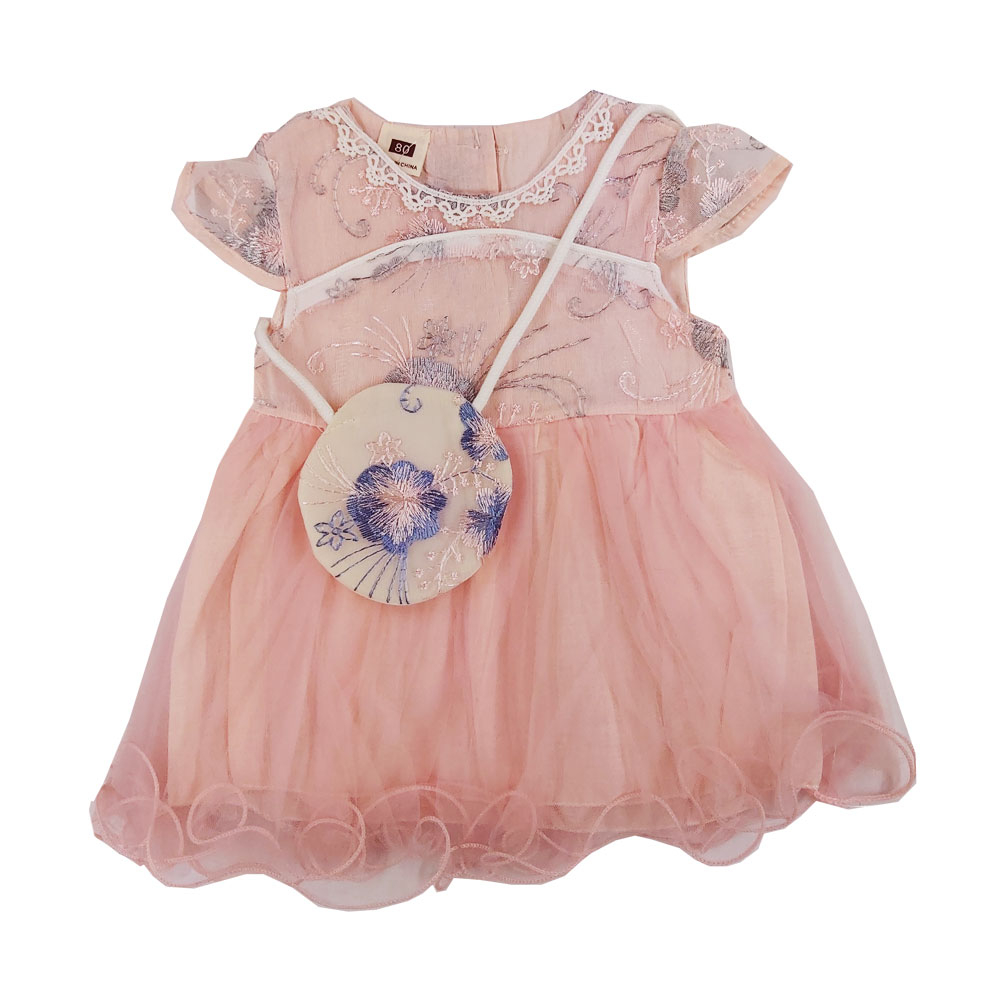 ست پیراهن و کیف دخترانه مدل WD229