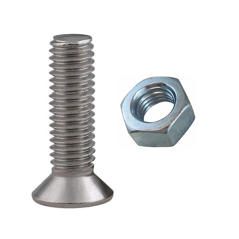 پیچ و مهره مدل سرتخت کد BPM-25-6 مجموعه 20 عددی