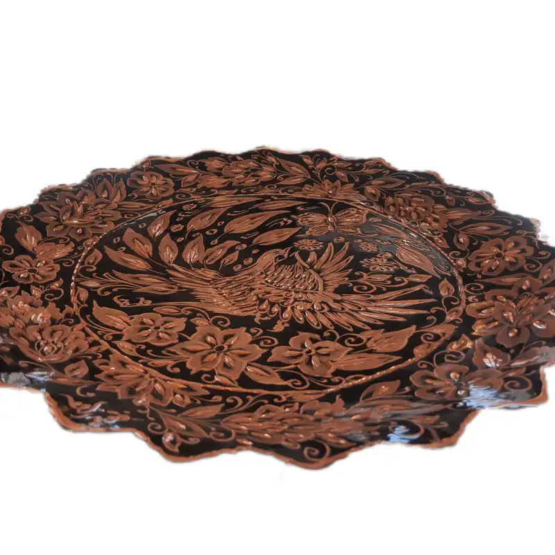 سینی مسی مدل الماس تراش کد 30