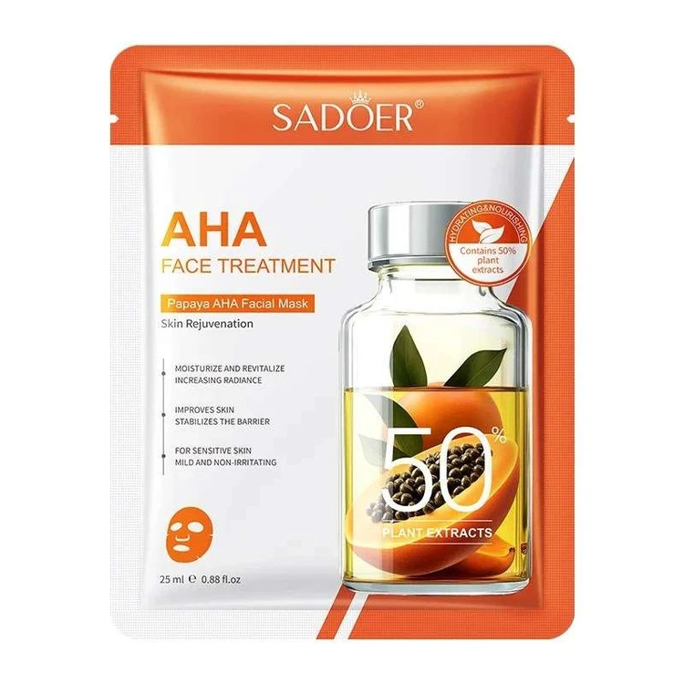 ماسک صورت سادور مدل AHA  مناسب برای انواع پوست حجم 25 میلی لیتر