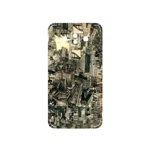 MAHOOT Collage of Skyscraper Cover Sticker for Samsung Galaxy J7 Duo