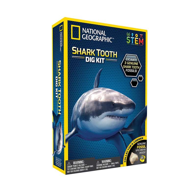 کیت آموزشی نشنال جئوگرافیک مدل Shark Tooth Dig Kit کد RTNGSHARK