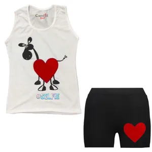 ست تاپ و شلوارک دخترانه کاندید اسپرت مدل 51