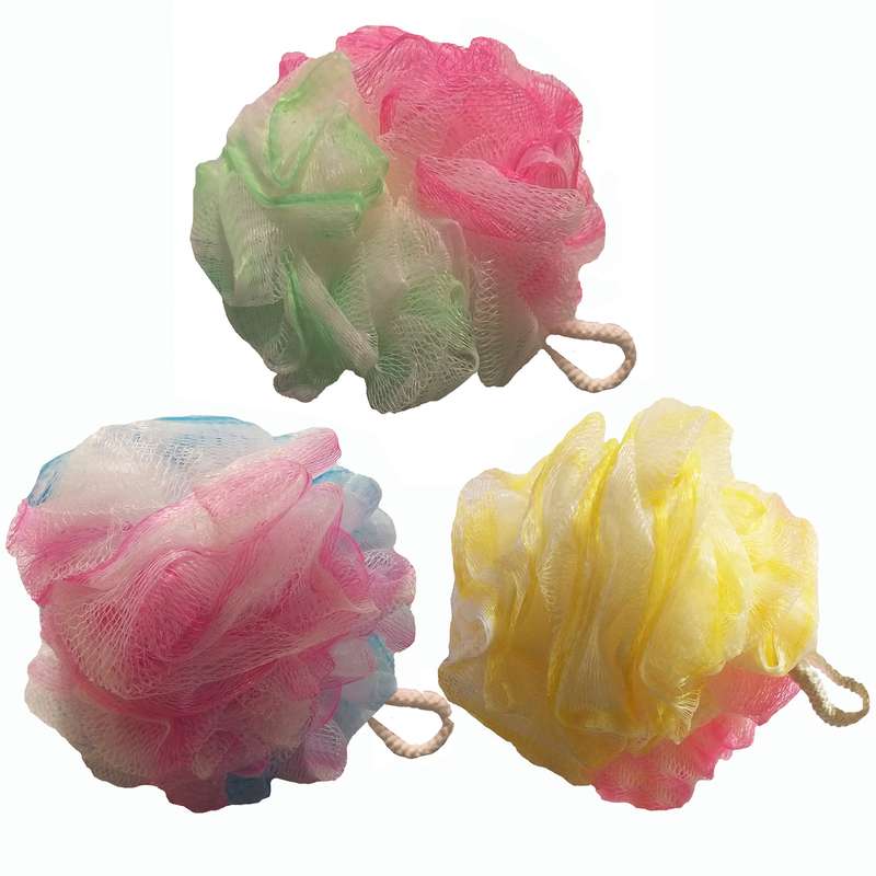 لیف حمام مدل گل رز کد 32 مجموعه 3 عددی