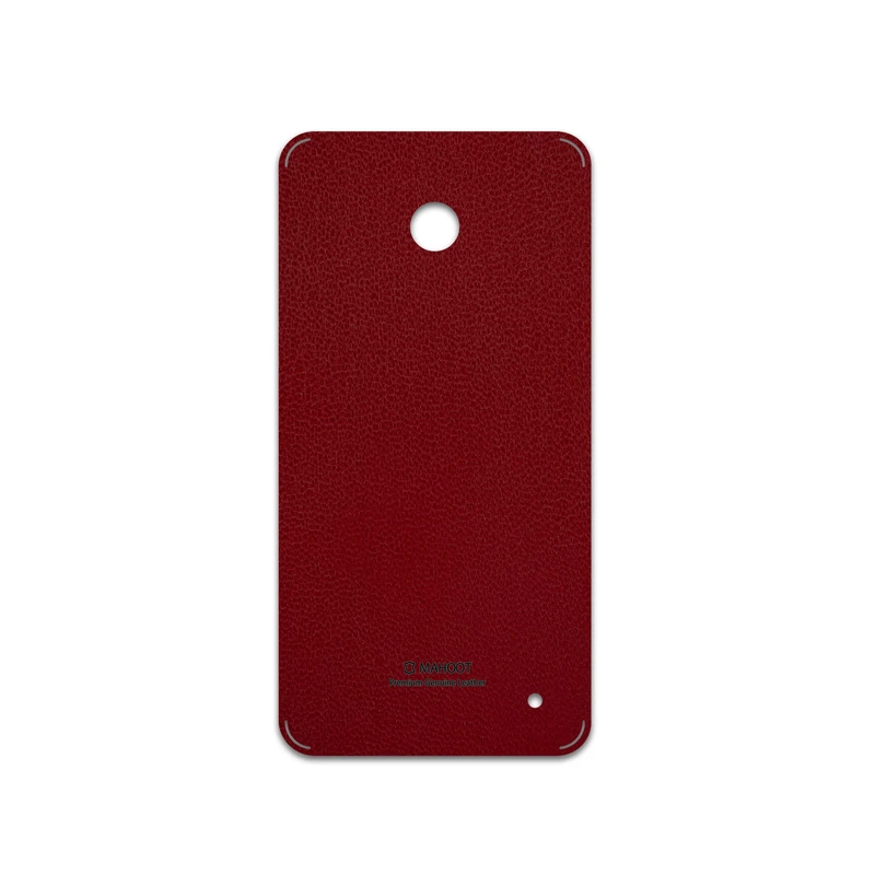 برچسب پوششی ماهوت مدل Red-Leather مناسب برای گوشی موبایل نوکیا Lumia 630