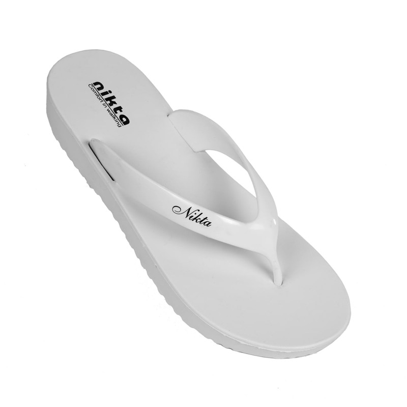 دمپایی لا انگشتی زنانه نیکتا مدل 294 رنگ سفید