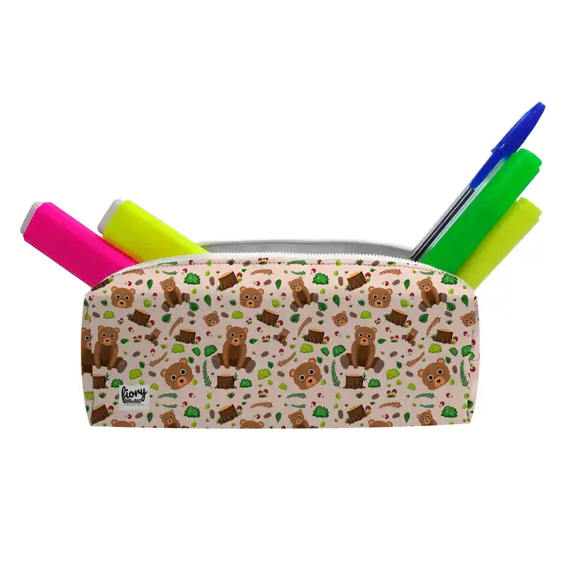 جامدادی مستر راد مدل خرس کیوت طرح موکا کد FIORY 2556