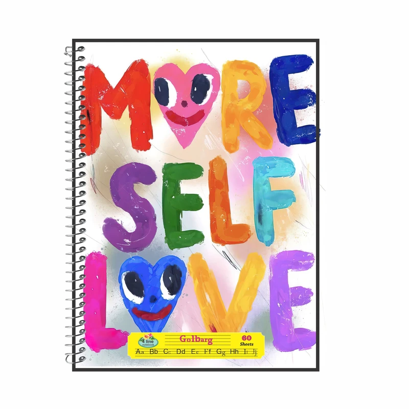 دفتر زبان 60 برگ گلبرگ طرح  دخترانه کد 548