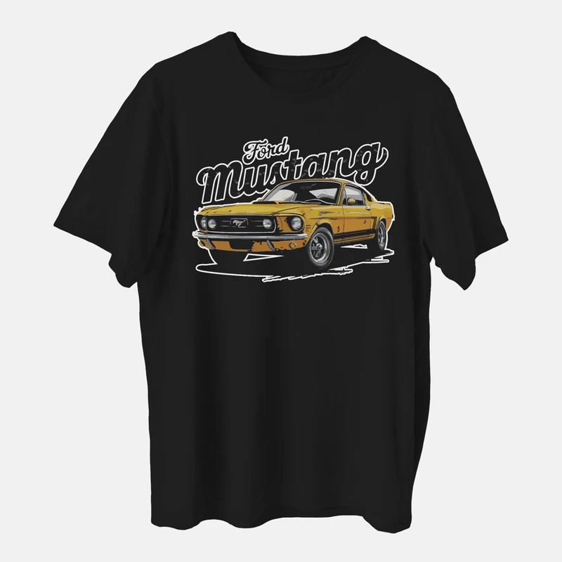 تی شرت آستین کوتاه مردانه مدل فورد موستانگ کد mo413