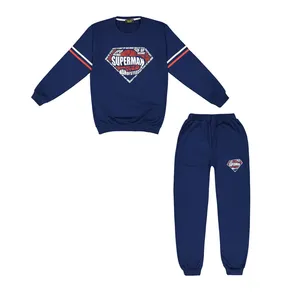 ست سویشرت و شلوار پسرانه خرس کوچولو مدل سوپرمن کد 001