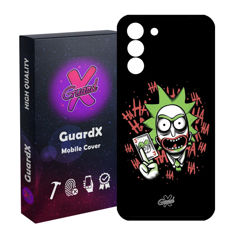 کاور گارد ایکس طرح Rick and Morty مدل Glass10151 مناسب برای گوشی موبایل سامسونگ Galaxy S21 FE