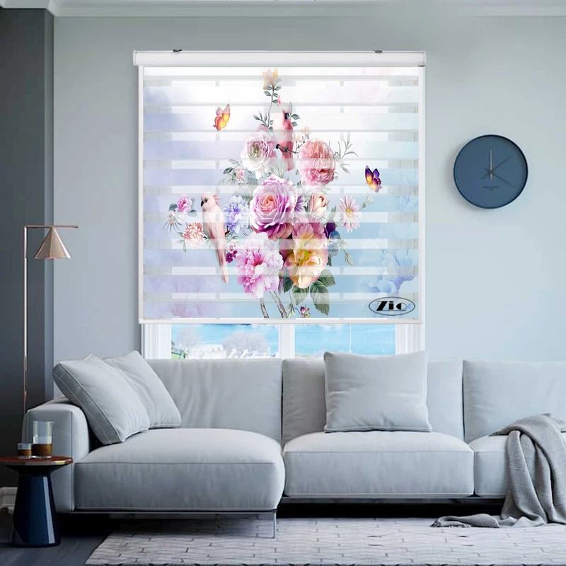 پرده زبرا زیو کد P6012 سایز 150X150 سانتی متر