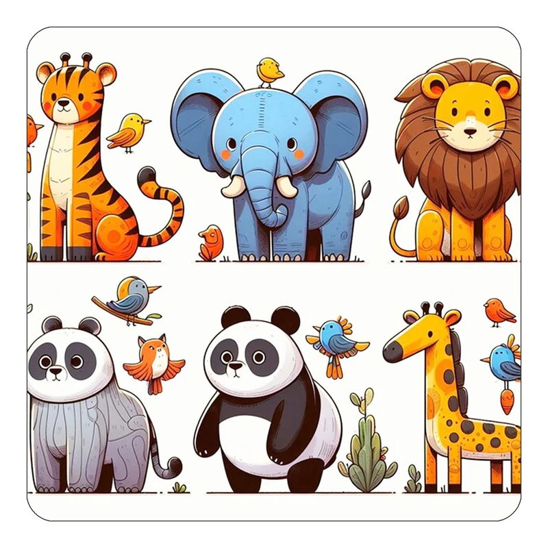 مگنت کاکتی طرح حیوانات کارتونی مدل mp27632