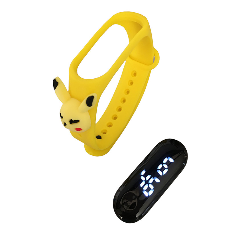 ساعت مچی دیجیتال مدل لمسی ضد آب سیلیکونی طرح خرگوش چشمک کد W YEL 114