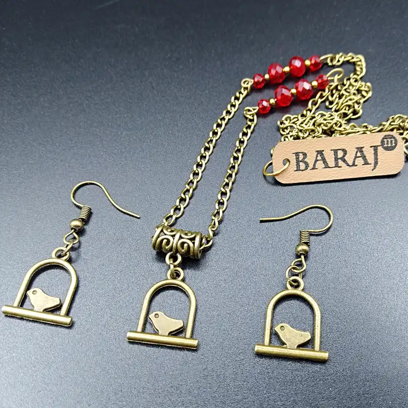 نیم ست زنانه باراج من مدل مرغ آمین کد S-GJ