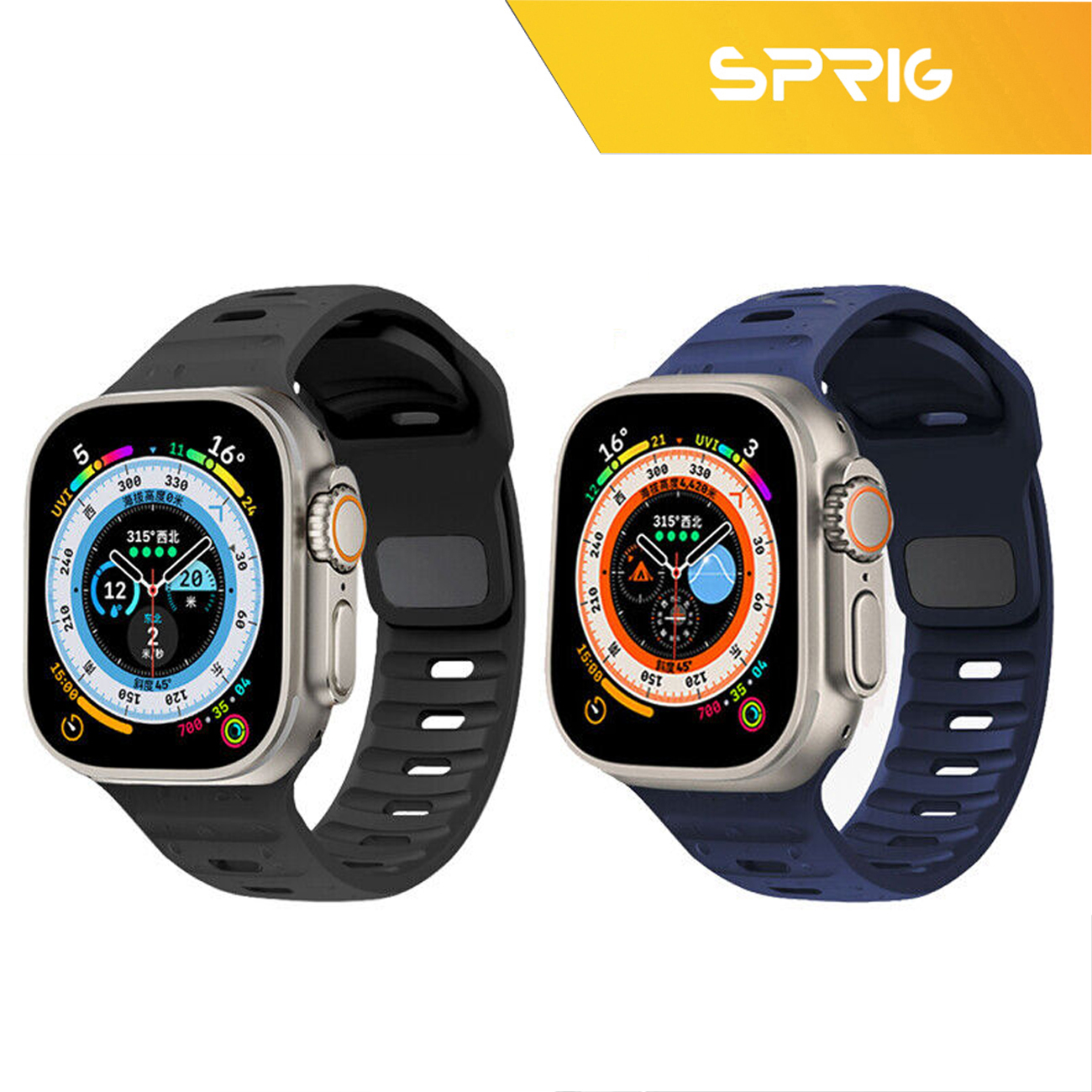 بند اسپریگ مدل Spig Sport strap مناسب برای اپل واچ 42 / 44 / 45 / 49 میلی متر