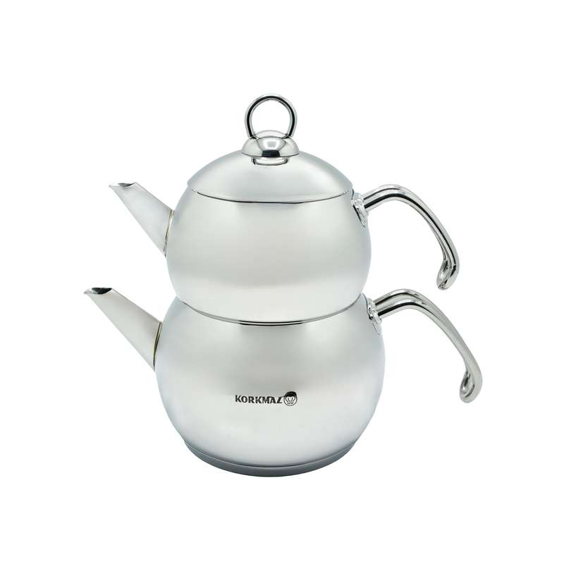 ست کتری و قوری کرکماز مدل استیل کد 104