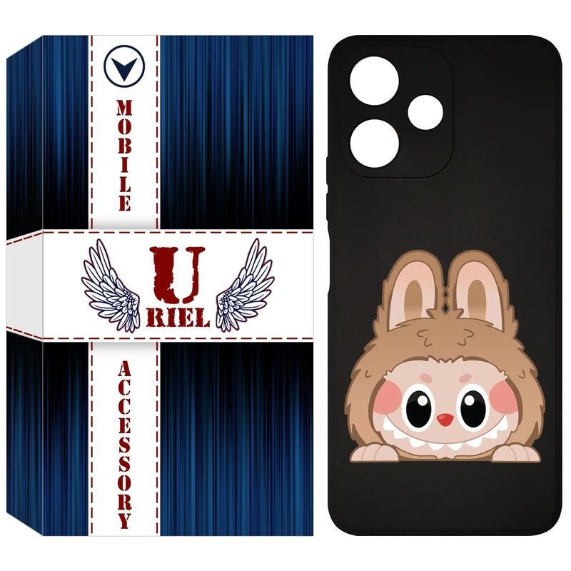 کاور یوریل مدل KSH کد 143 طرح عروسک لبوبو مناسب برای گوشی موبایل شیائومی Redmi 12 5G / Note 12R / Poco M6 Pro 5G