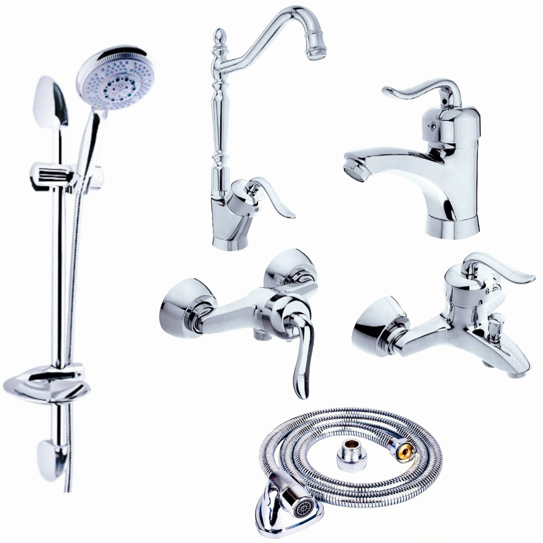 ست شیرآلات رز مدل گالکسی پلاس مجموعه 6 عددی