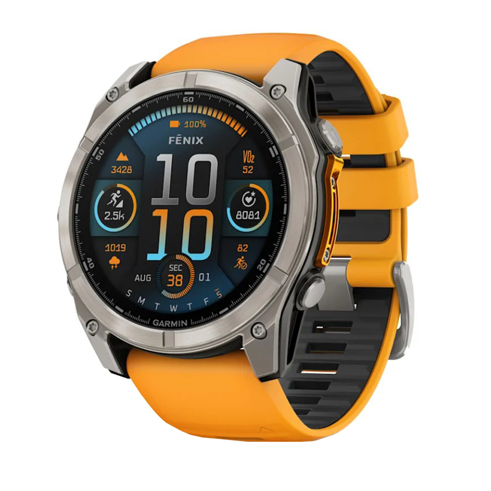 قیمت روز ساعت هوشمند 51 میلی‌متری گارمین مدل Fenix 8 Amoled Sapphire با بند سیلیکونی خرید