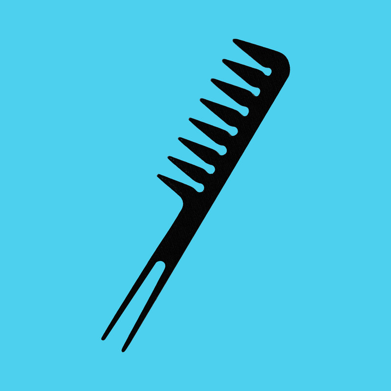 شانه داندانه‌درشت مو مدل لاوین کد KA5051
