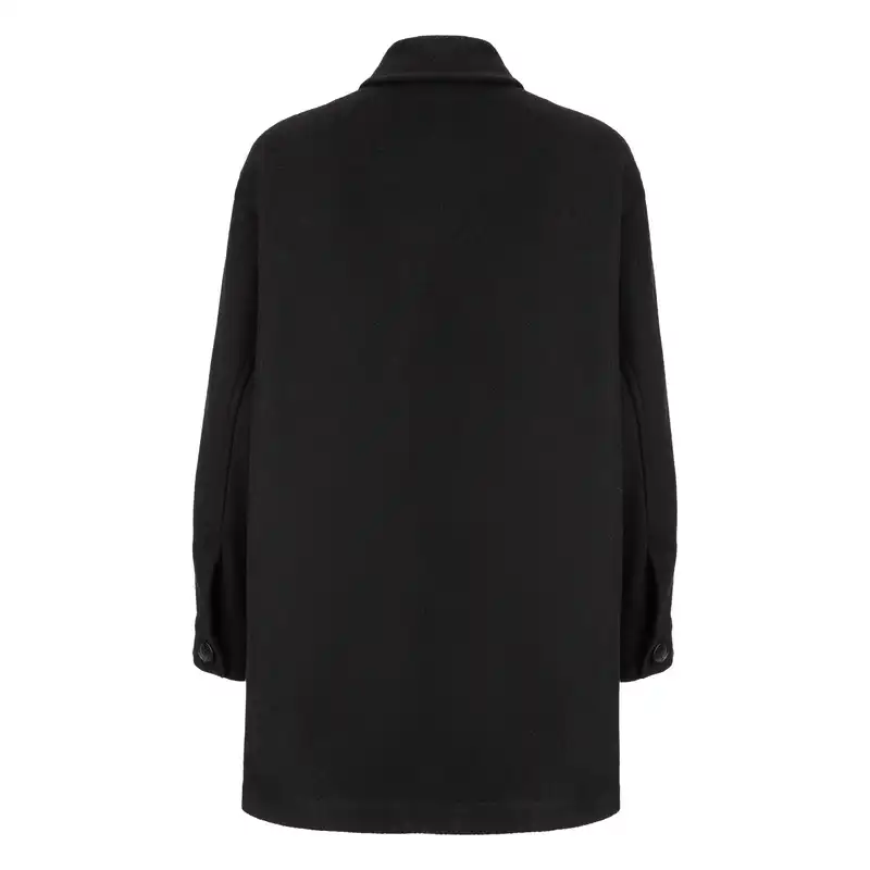 پالتو زنانه سرژه مدل دوجیب کد 232126 رنگ مشکی