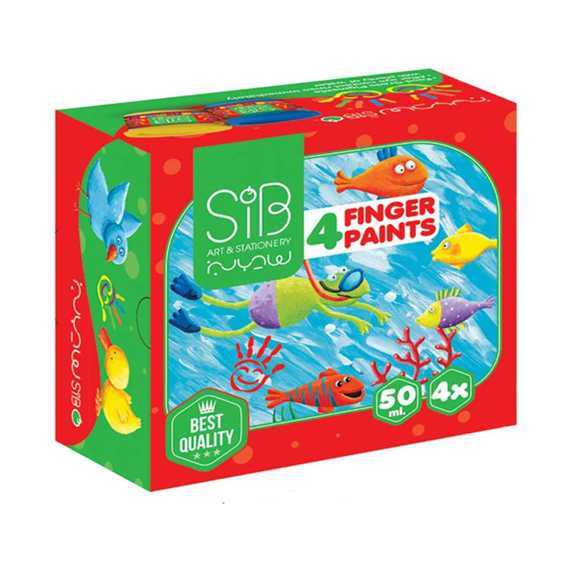 رنگ انگشتی 4 رنگ سیب مدل 7402 کد 0