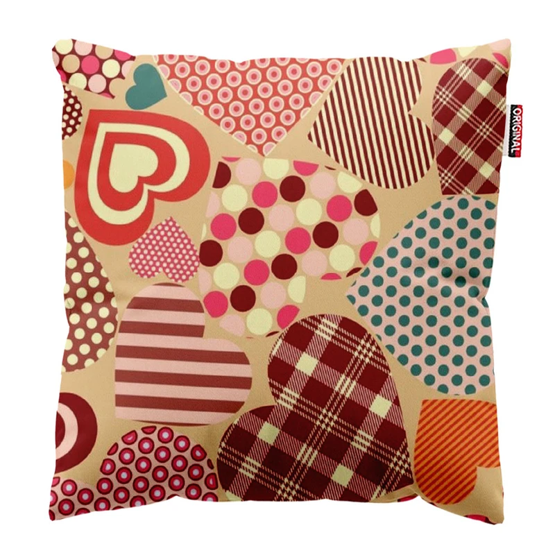 کوسن پاد آفرین طرح قلب کد 573 سایز 30*30 سانتی متر