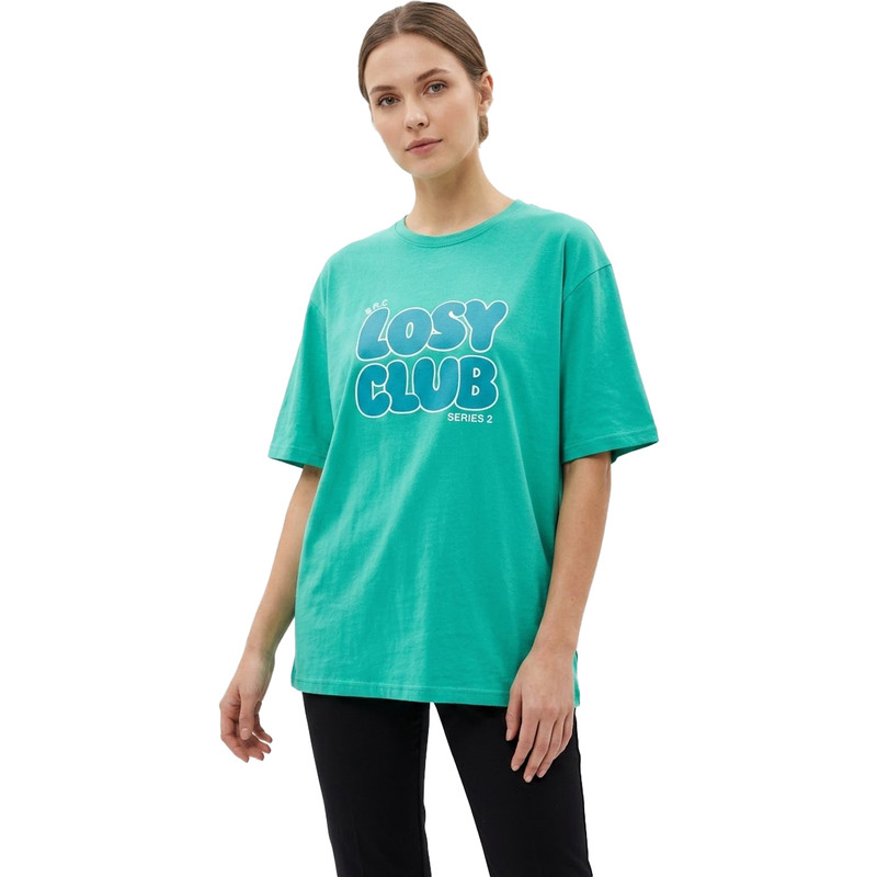 تی شرت لانگ زنانه پنبه مدل Losy Club