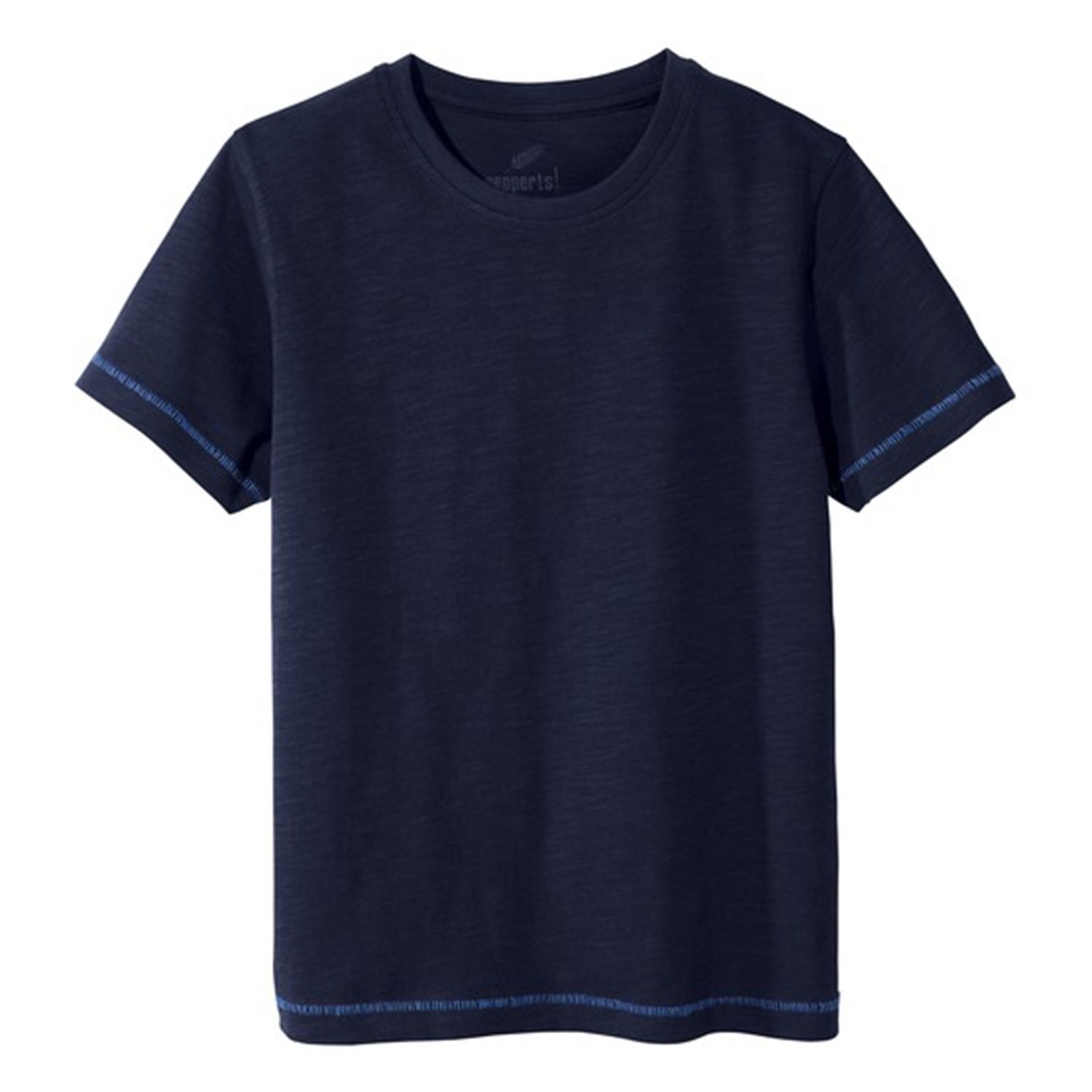 تی شرت آستین کوتاه پسرانه پیپرتس مدل ساده کدSIm2023 رنگ سرمه ای