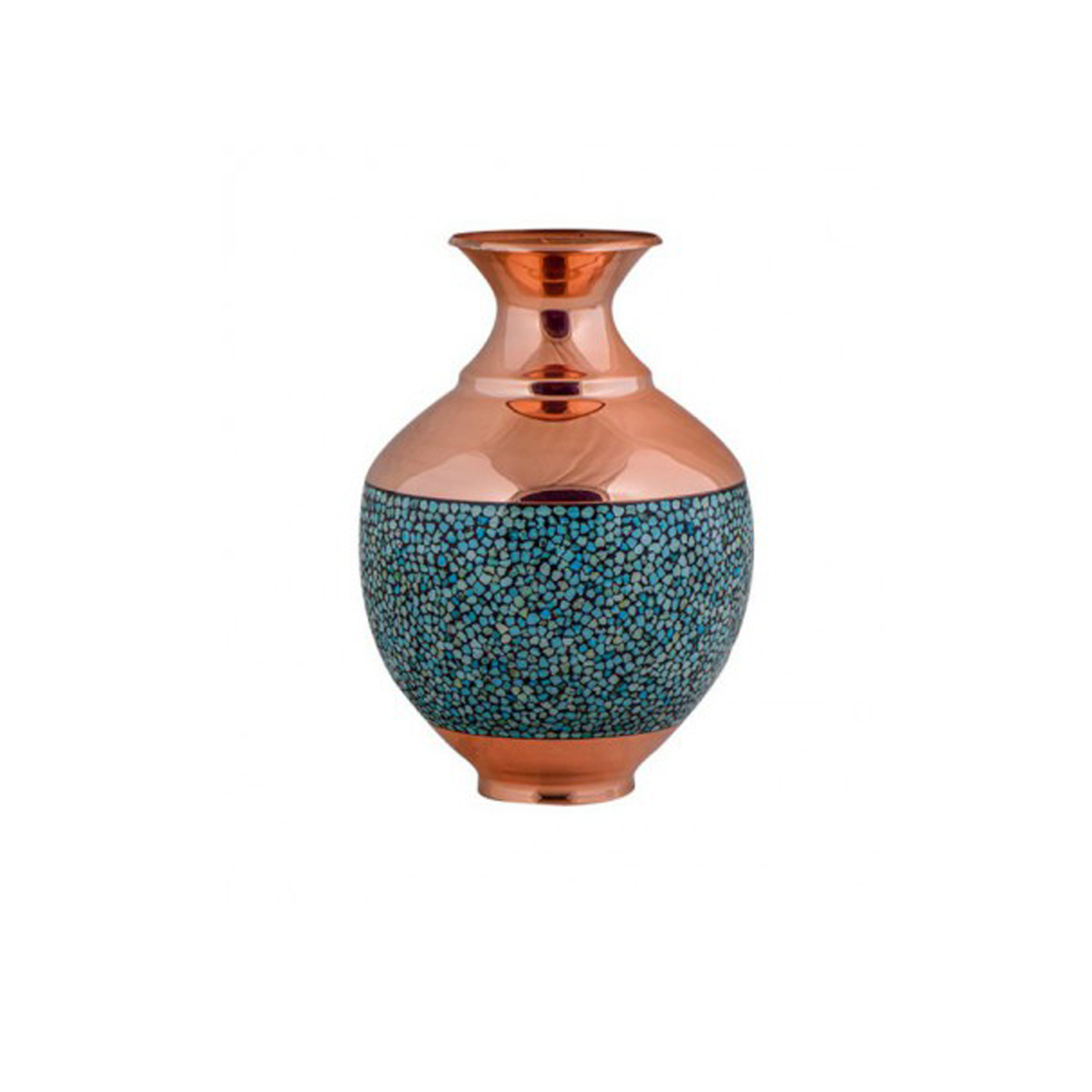 گلدان فیروزه کوبی مدل بلونی کد 25