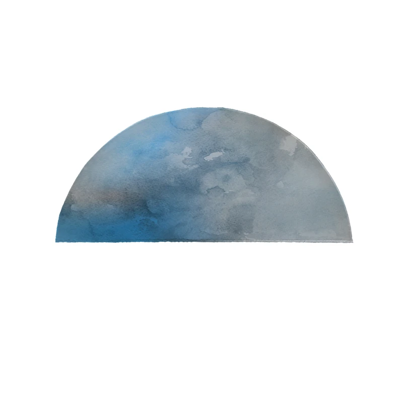 پادری مدل نیم دایره طرح ابروبادی کد 9154 سایز 90×45 سانتی متر