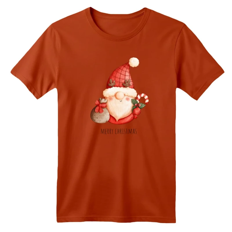 تی شرت آستین کوتاه بچگانه مدل بابانوئل کریسمس کد 47