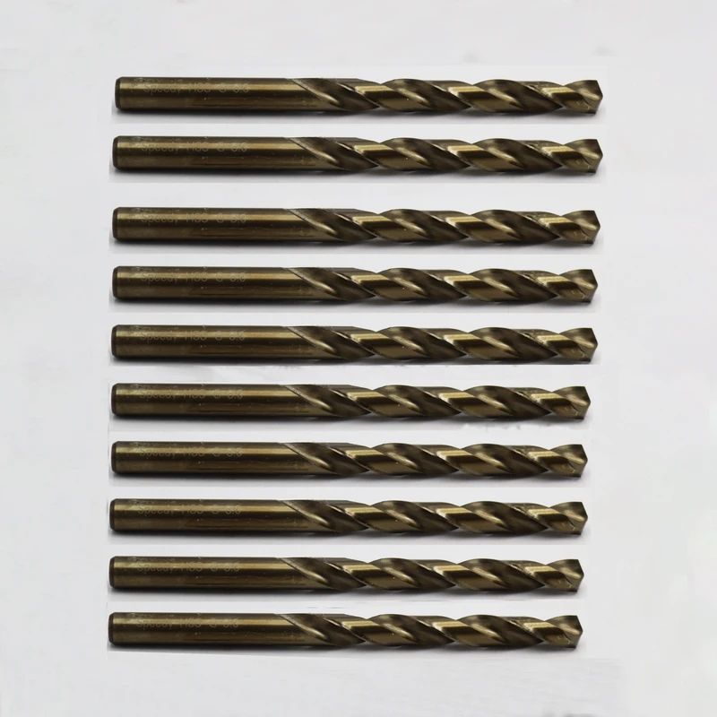 مته آهن اسپیدی مدل YP-HSS-G-08MM سایز 8 میلی متر مجموعه 10عددی 