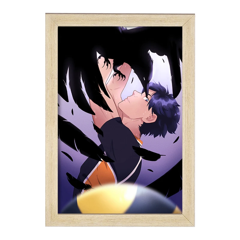 تابلو خندالو مدل انیمه آبشار سرنوشت هایکیو کاگیاما کد F1604