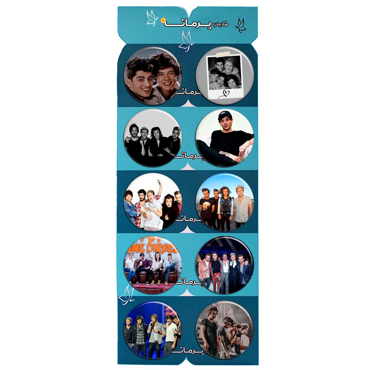 پیکسل پرمانه طرح One Direction کد pmg.5591 مجموعه 10 عددی
