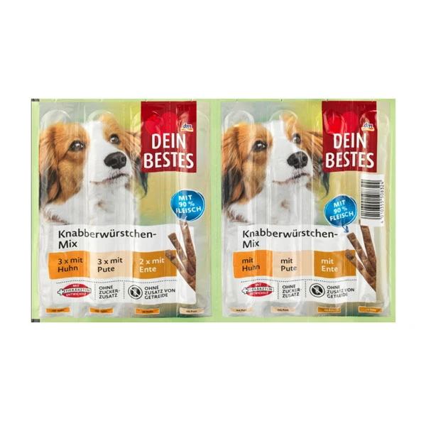 تشویقی سگ دین بستس مدل میکس مرغ اردک و غاز وزن 88 گرم بسته 8 عددی